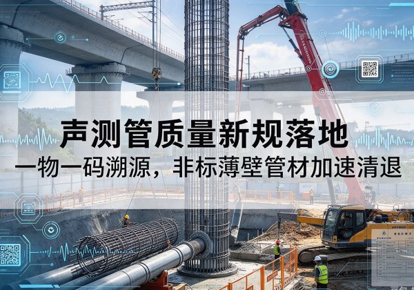 农安声测管质量新规落地，一物一码溯源，非标薄壁管材加速清退